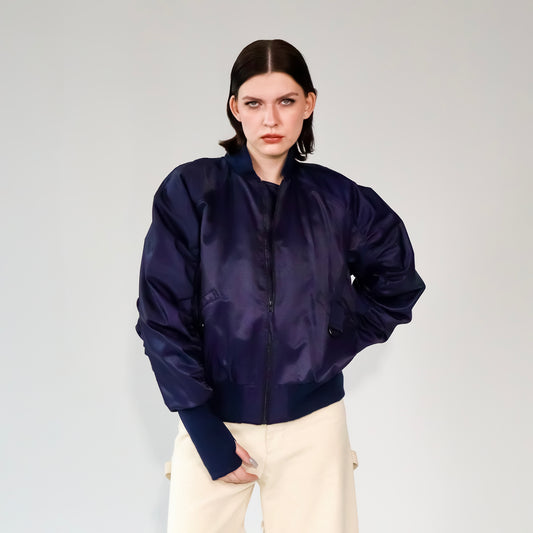 Blue Bomber Jacket