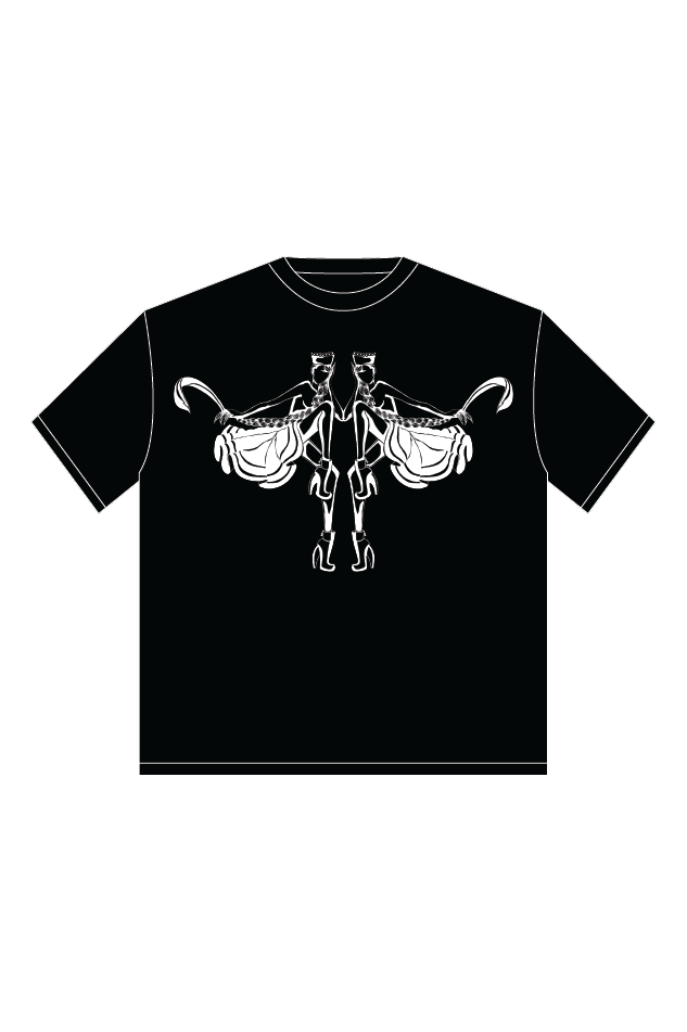 CROWN - BLACK FRONT PRINT