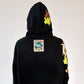 Black Cropped Camo Hoodie