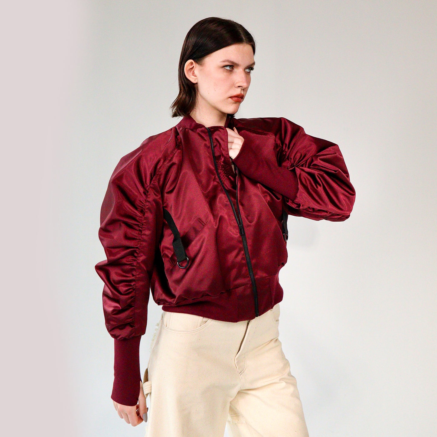 Red Bomber Jacket