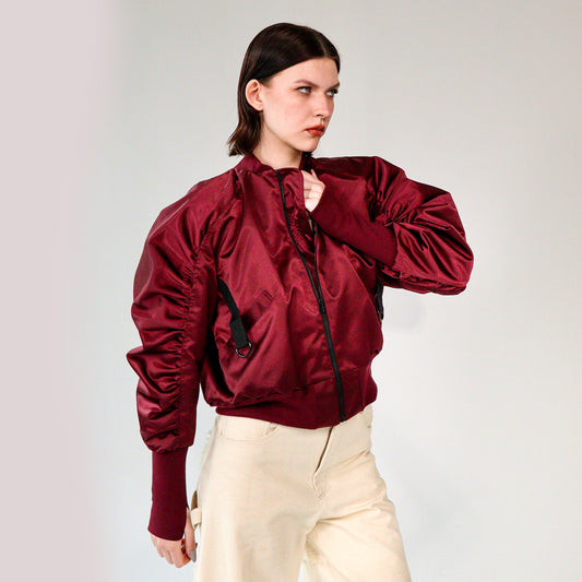 Red Bomber Jacket